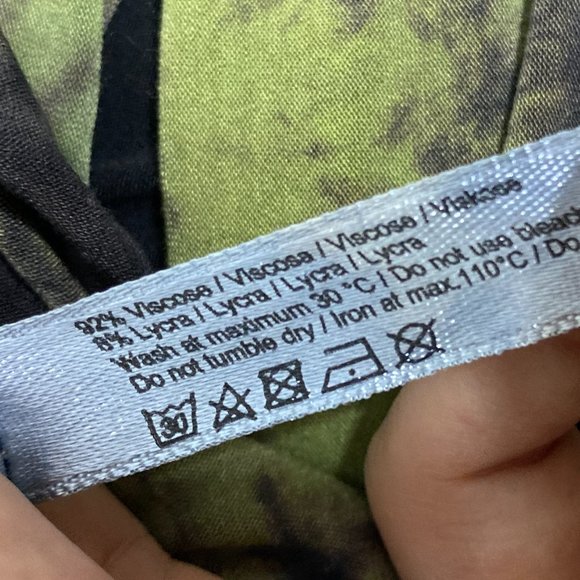 Umit Unal Gray Green Tie Dye Long Sleeve Shirt - Picture 9 of 9